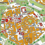 mappa e cartina di Grosseto